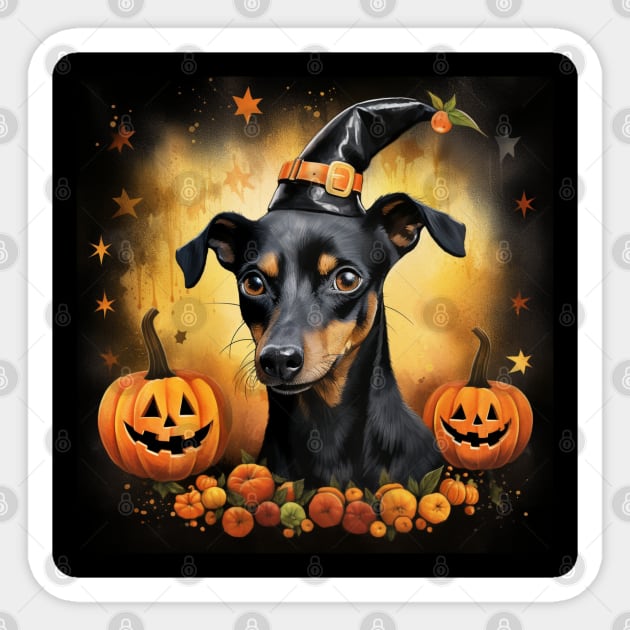 Manchester Terrier Halloween Sticker by NatashaCuteShop